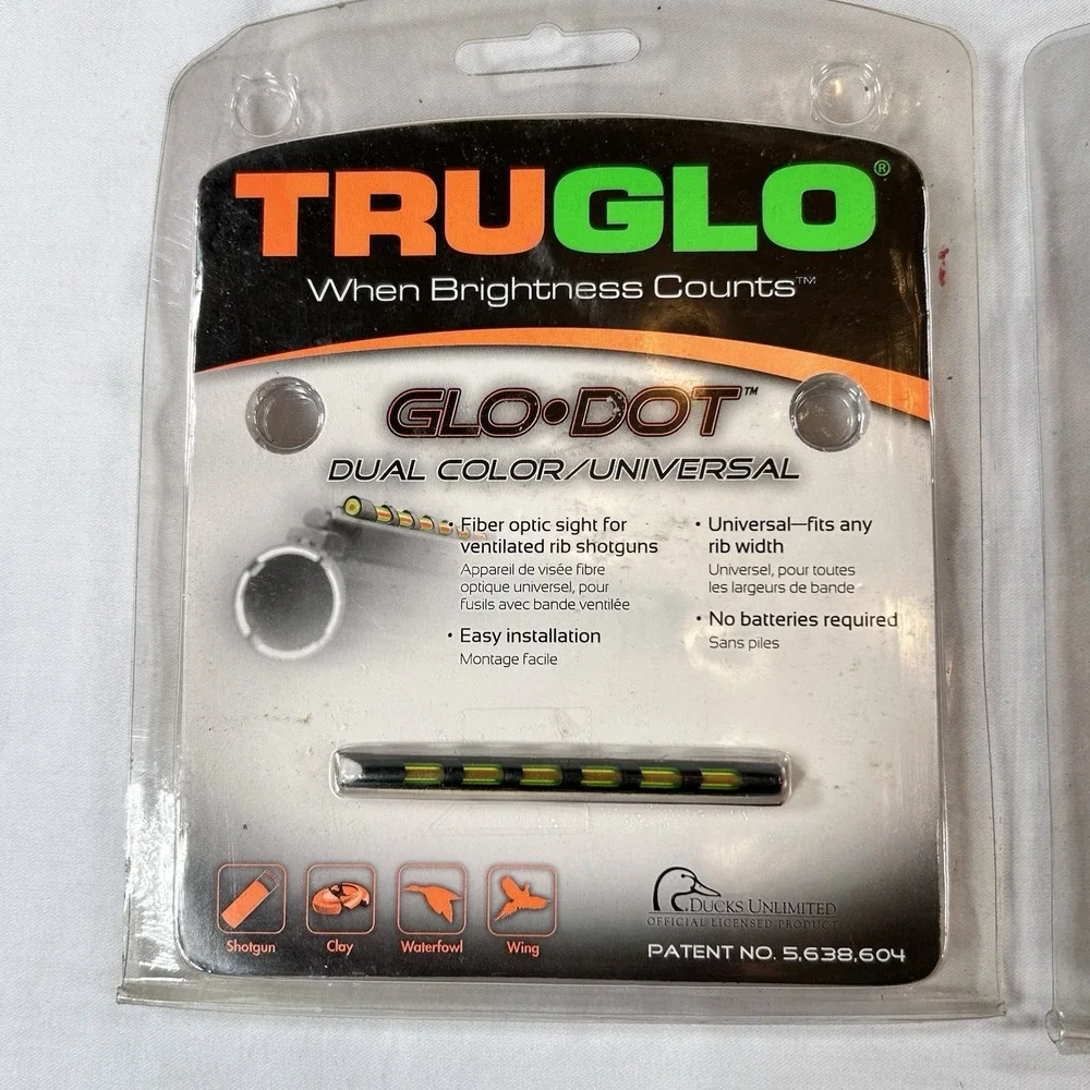 TruGlo Xtreme Magnetic Fiber Optic Shotgun Sight Universal TG90X Dual TG90D
